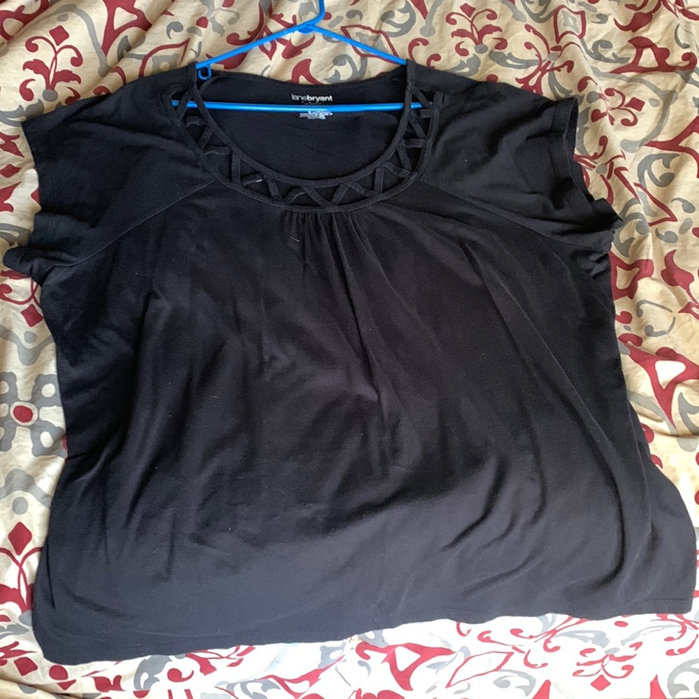 Lane Bryant black relaxed fit top size 26/28W